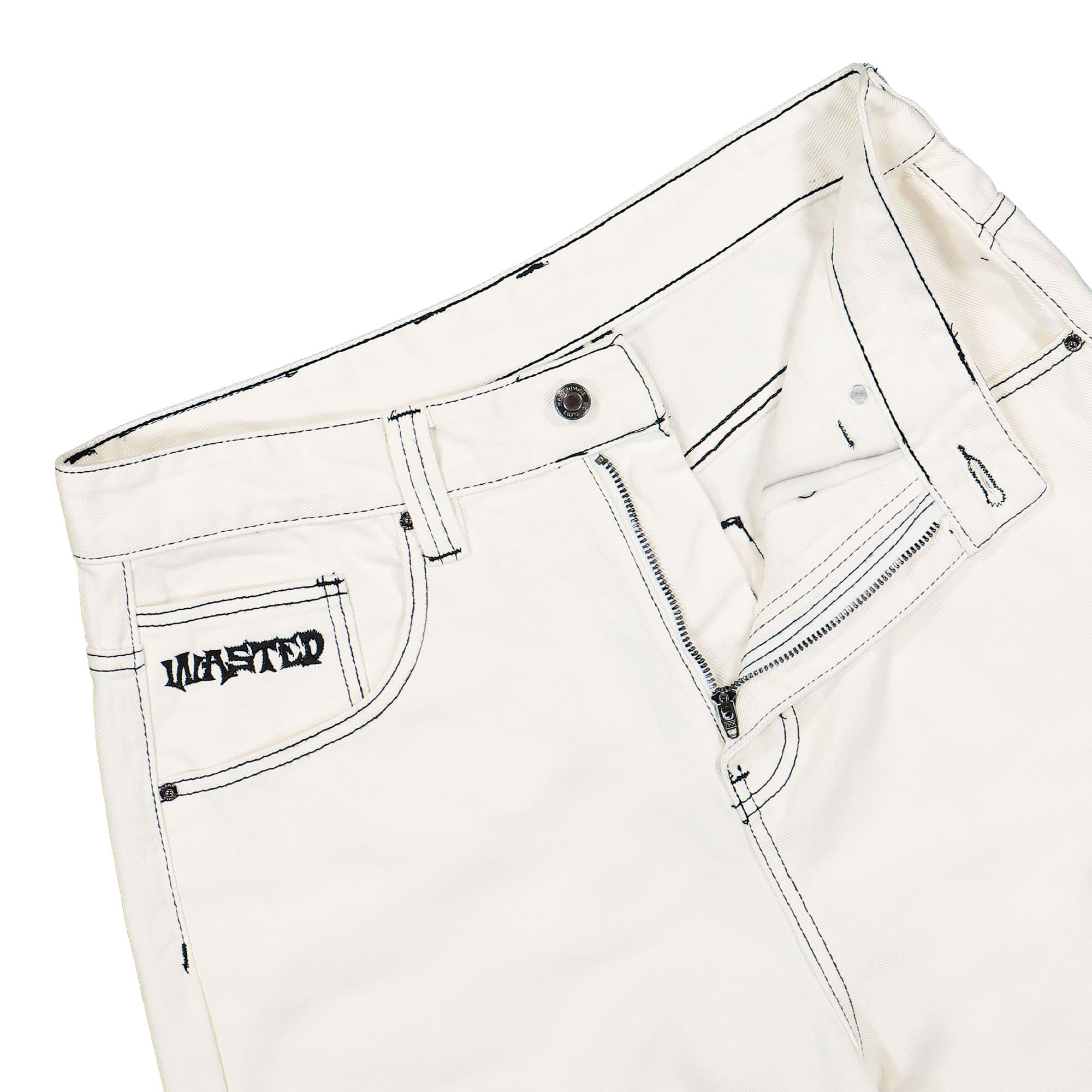 Wasted Paris Casper Short Contrast Off White Shorts Detailfoto | Overkill
