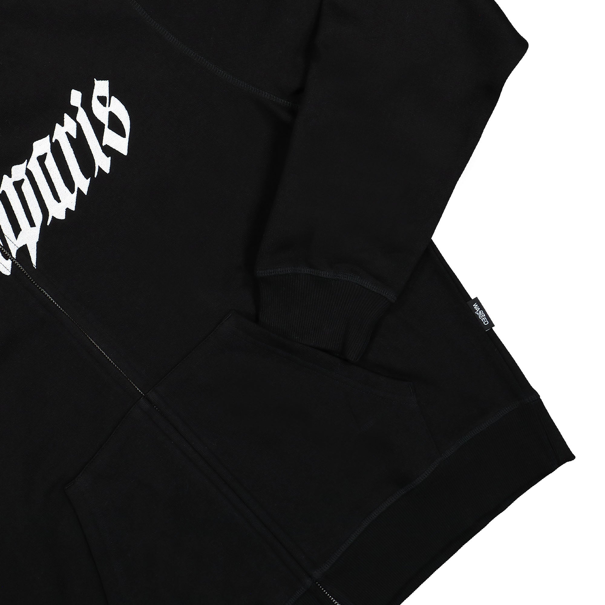 Wasted Paris Hoodie Full Zip Streak Black Hoodies Detailfoto | Overkill