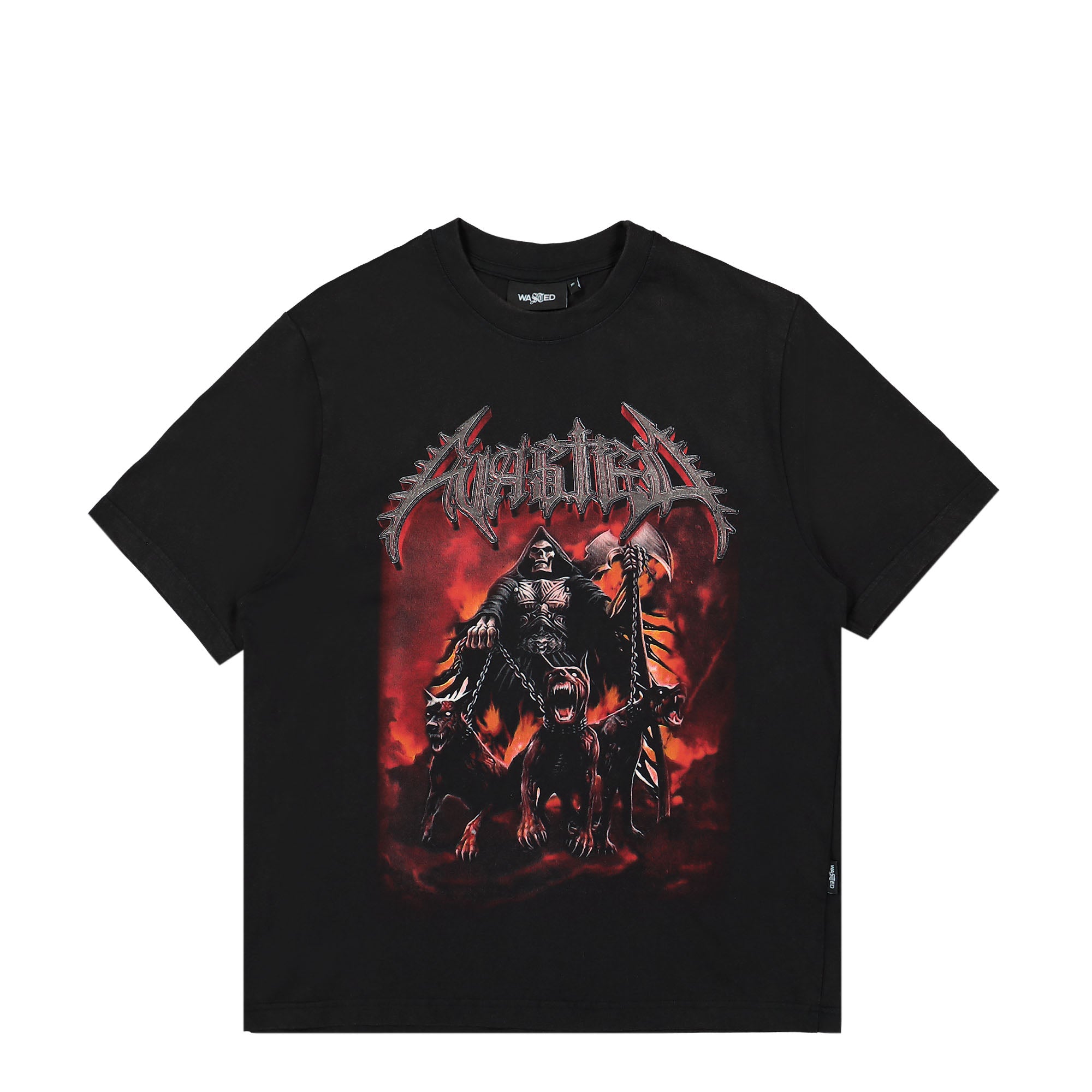 Wasted Paris T-Shirt Cerbere Faded Black T-Shirts 162328 / Faded Black | Overkill