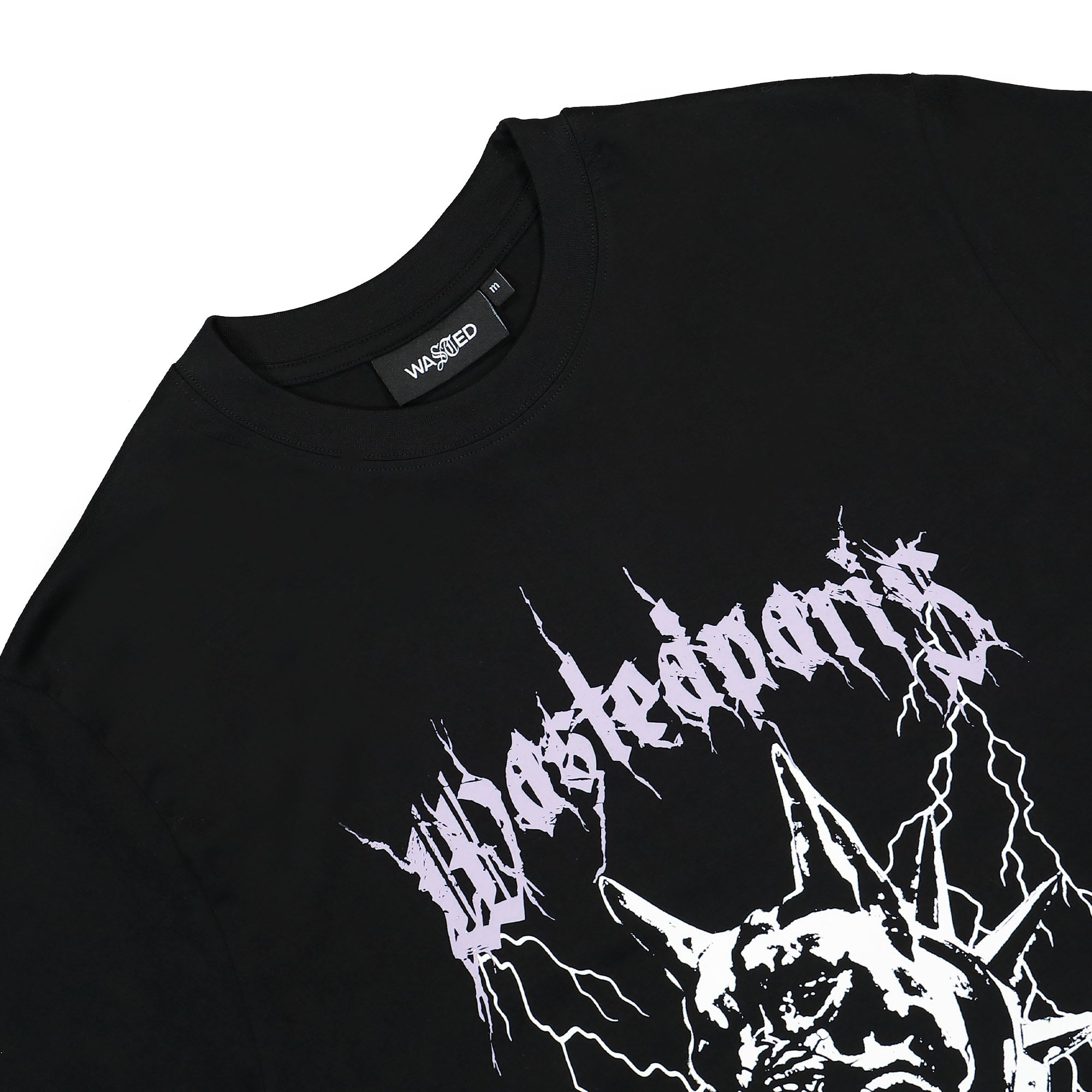 Wasted Paris T-Shirt Spike Black T-Shirts Close-up | Overkill