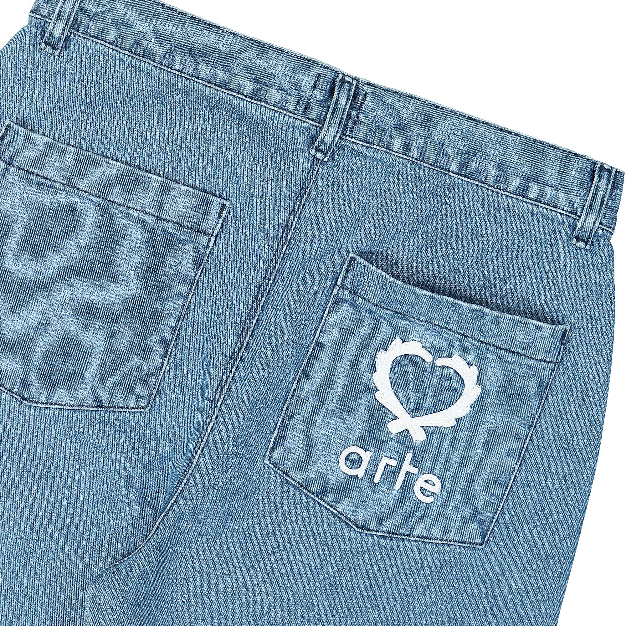 Arte Antwerp Poage Back Heart Pants Denim Casual Pants Detail view 1 | Overkill