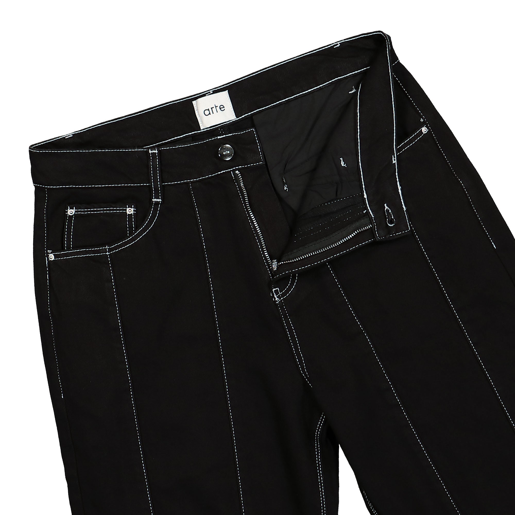 Arte Antwerp Poage Detail Pants Black Casual Pants Detailfoto | Overkill