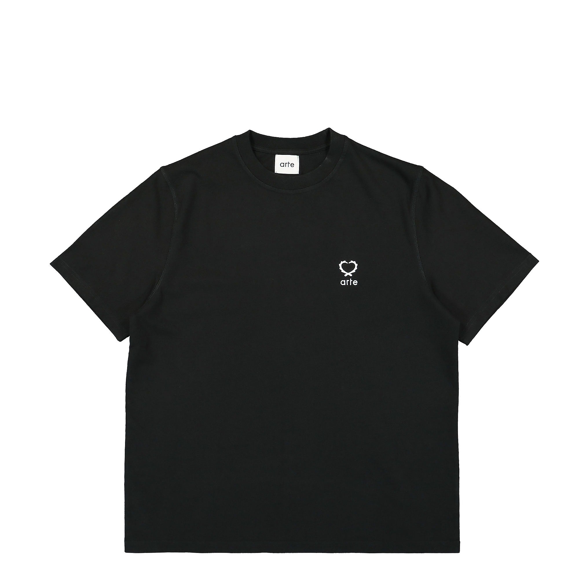 Arte Antwerp Teo Small Heart T-Shirt Black T-Shirts SS24-034T / Black | Overkill