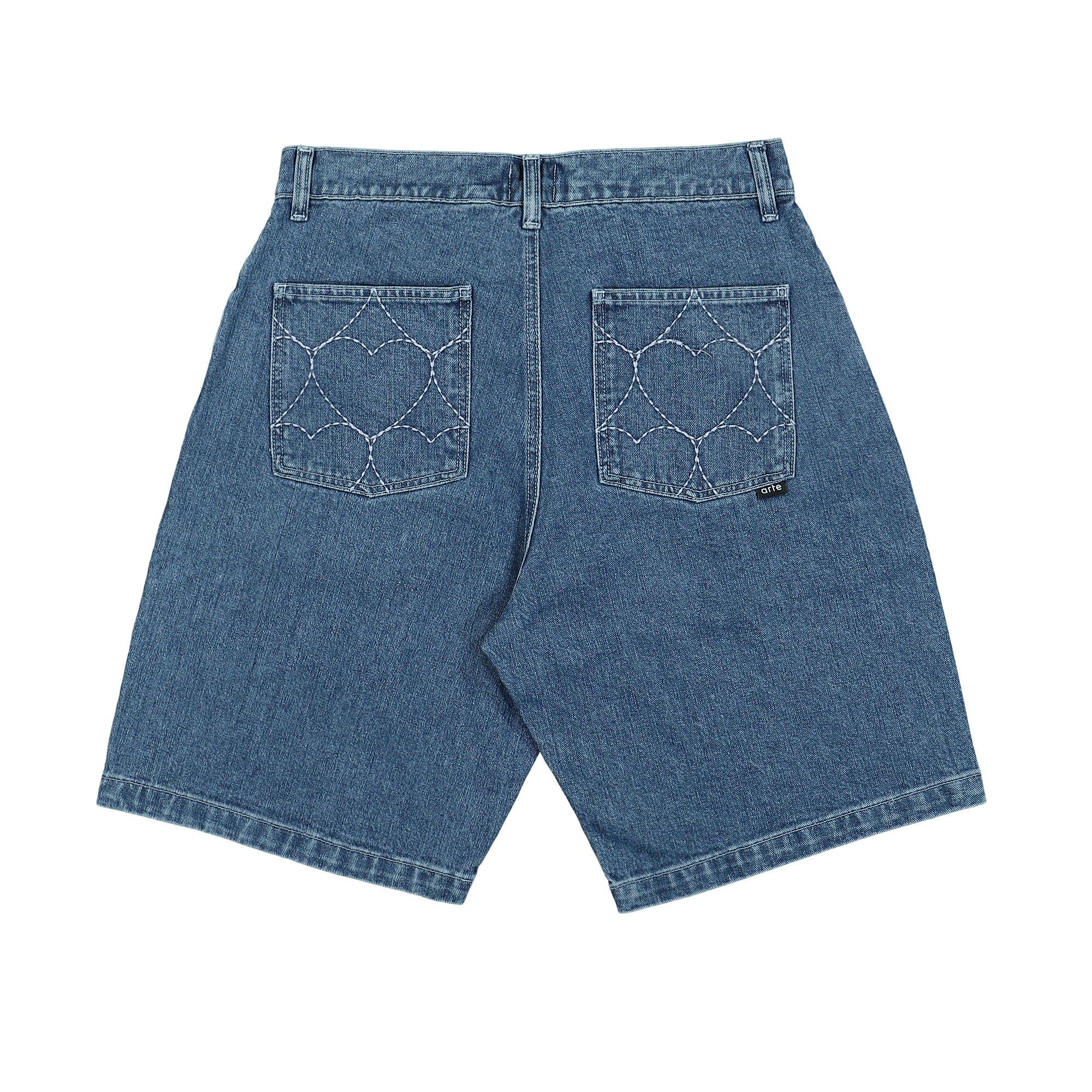 ヴィンテージ もの Arte Antwerp Serena Heart Shorts SS24-075SHO / Denim Bleach | OVERKILL