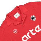 Arte Antwerp Simon Knit Shirt Red Polo Shirts Close-up | Overkill