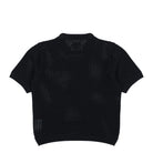 Arte Antwerp Crochet T-Shirt Black T-Shirts SS26-088K - 1 Close-up | Overkill
