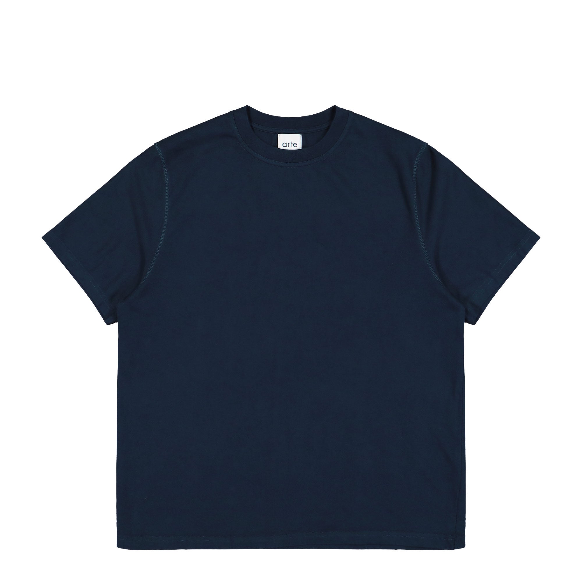 Arte Antwerp Blurry Back Print T-Shirt Navy T-Shirts SS26-101T - 450 | Overkill
