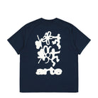 Arte Antwerp Blurry Back Print T-Shirt Navy T-Shirts SS26-101T - 450 Close-up | Overkill
