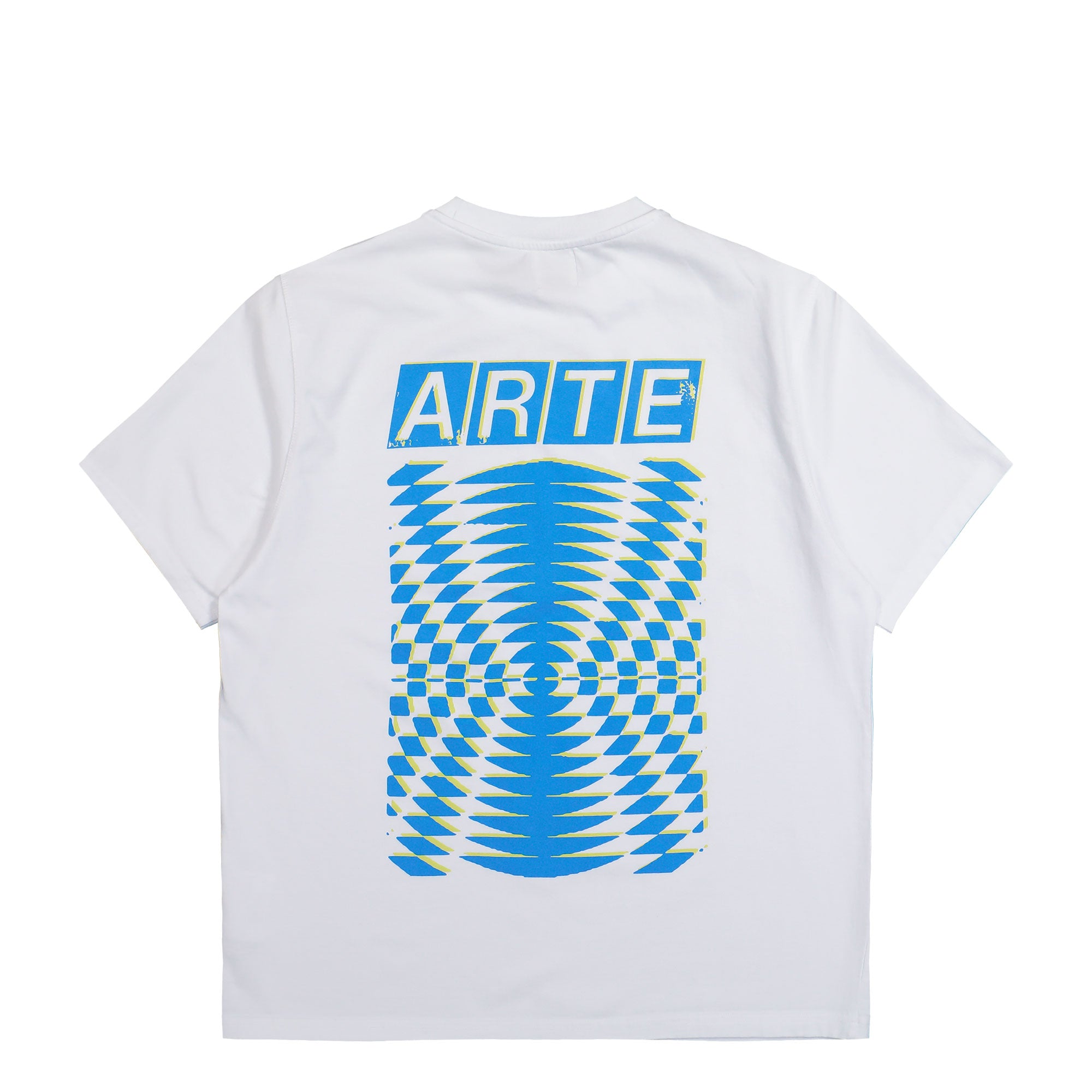 Arte Antwerp Abstract Back Print T-Shirt White T-Shirts SS26-139T / White Close-up | Overkill

