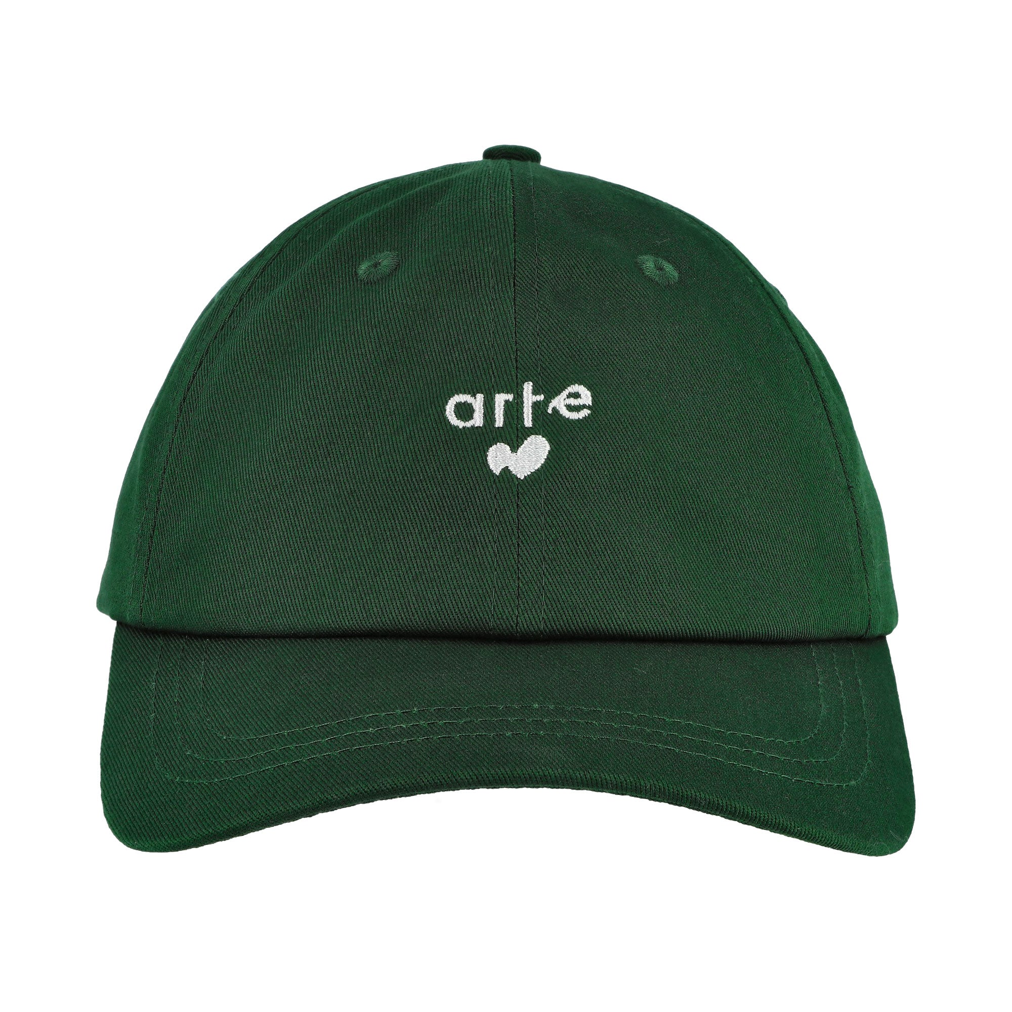 Arte Antwerp Heart Logo Cap Green Basecap SS26-215AC Detail View 1 | Overkill
