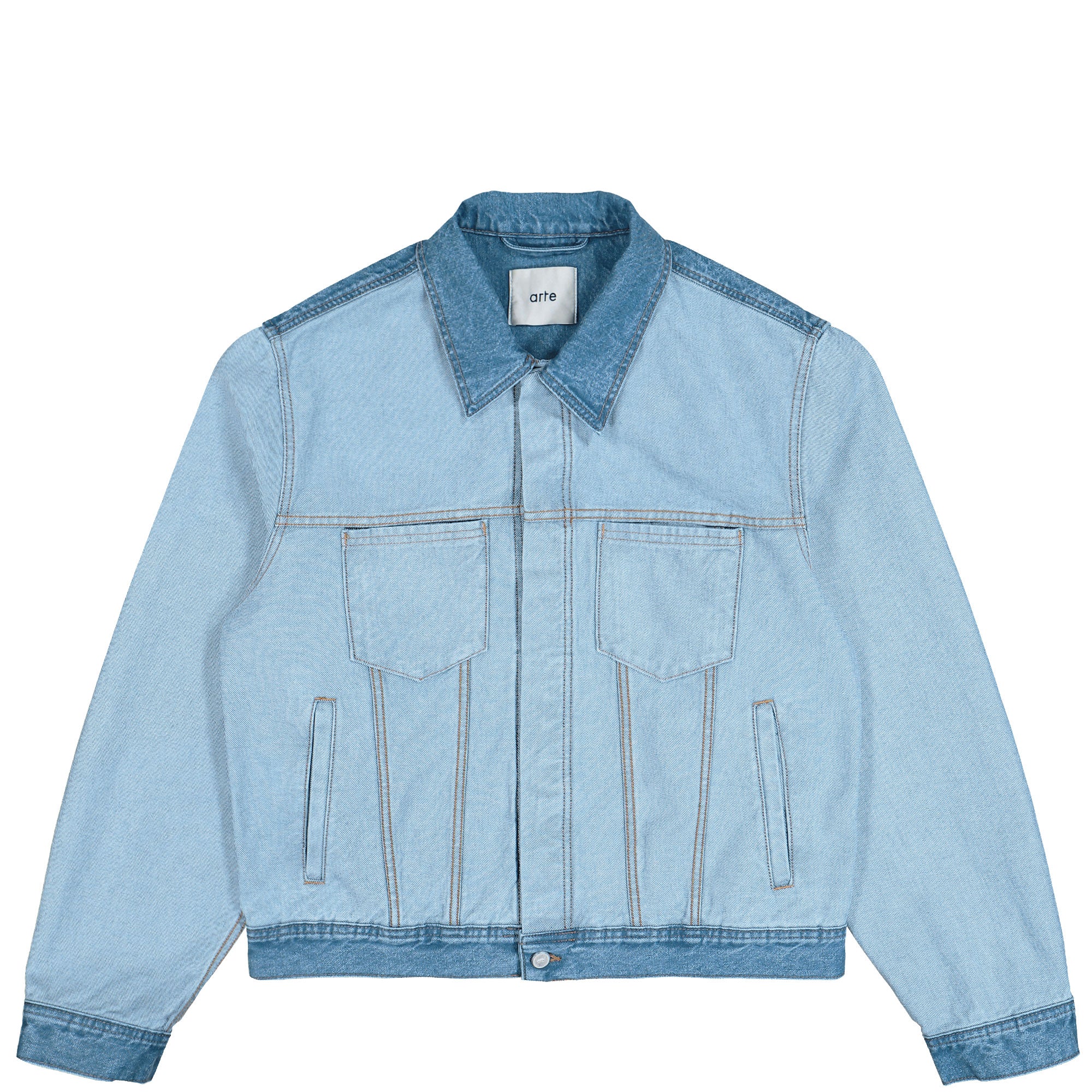 Arte Antwerp Denim Inside/Out Jacket Denim Bleach Jackets SS26-236J - 488 | Overkill