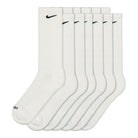 Nike Everyday Plus Cushioned Crew Socks 6 Pair White / Black Socks SX6897 100 | Overkill
