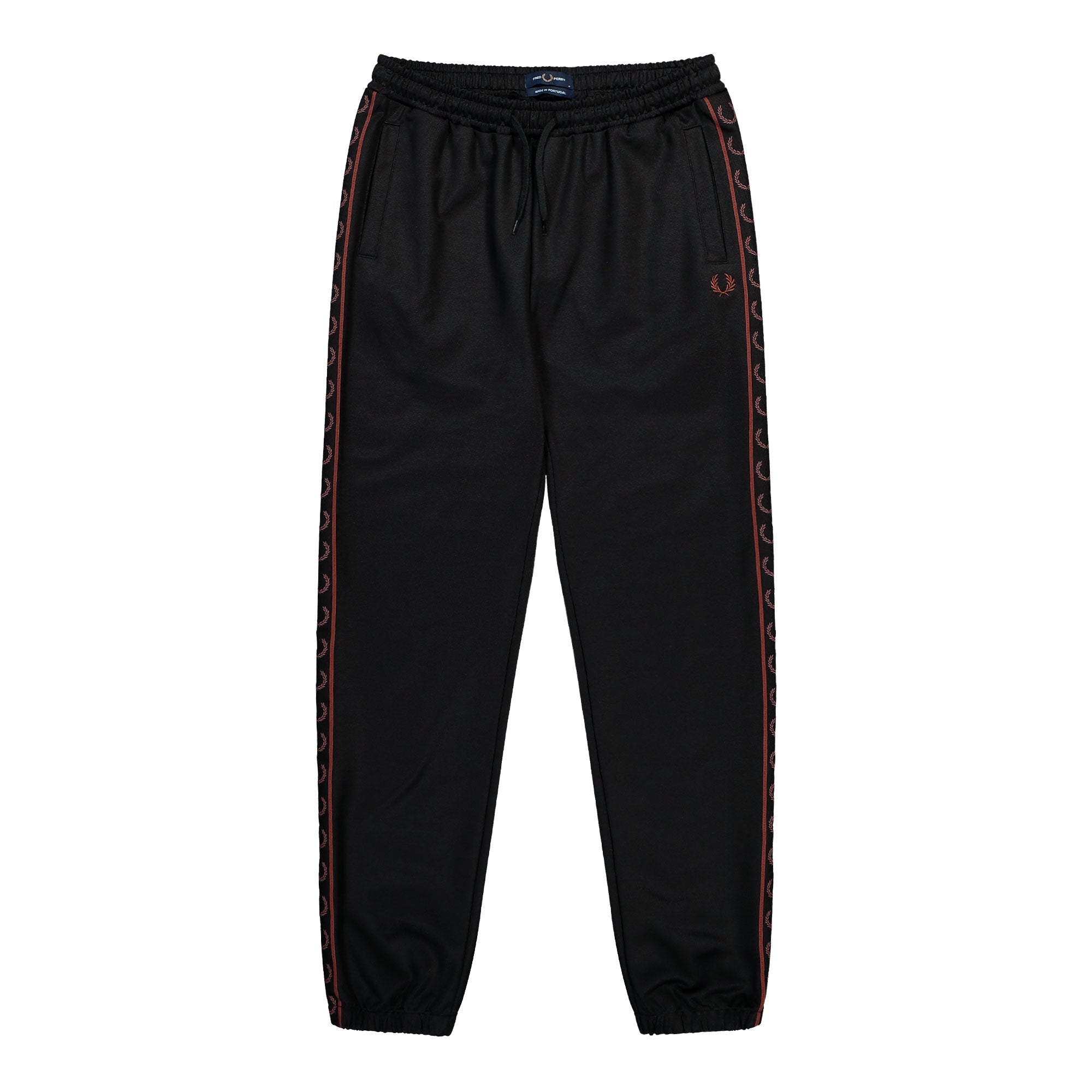 Fred Perry Contrast Tape Track Pant Black Track Pant T5507-220 | Overkill
