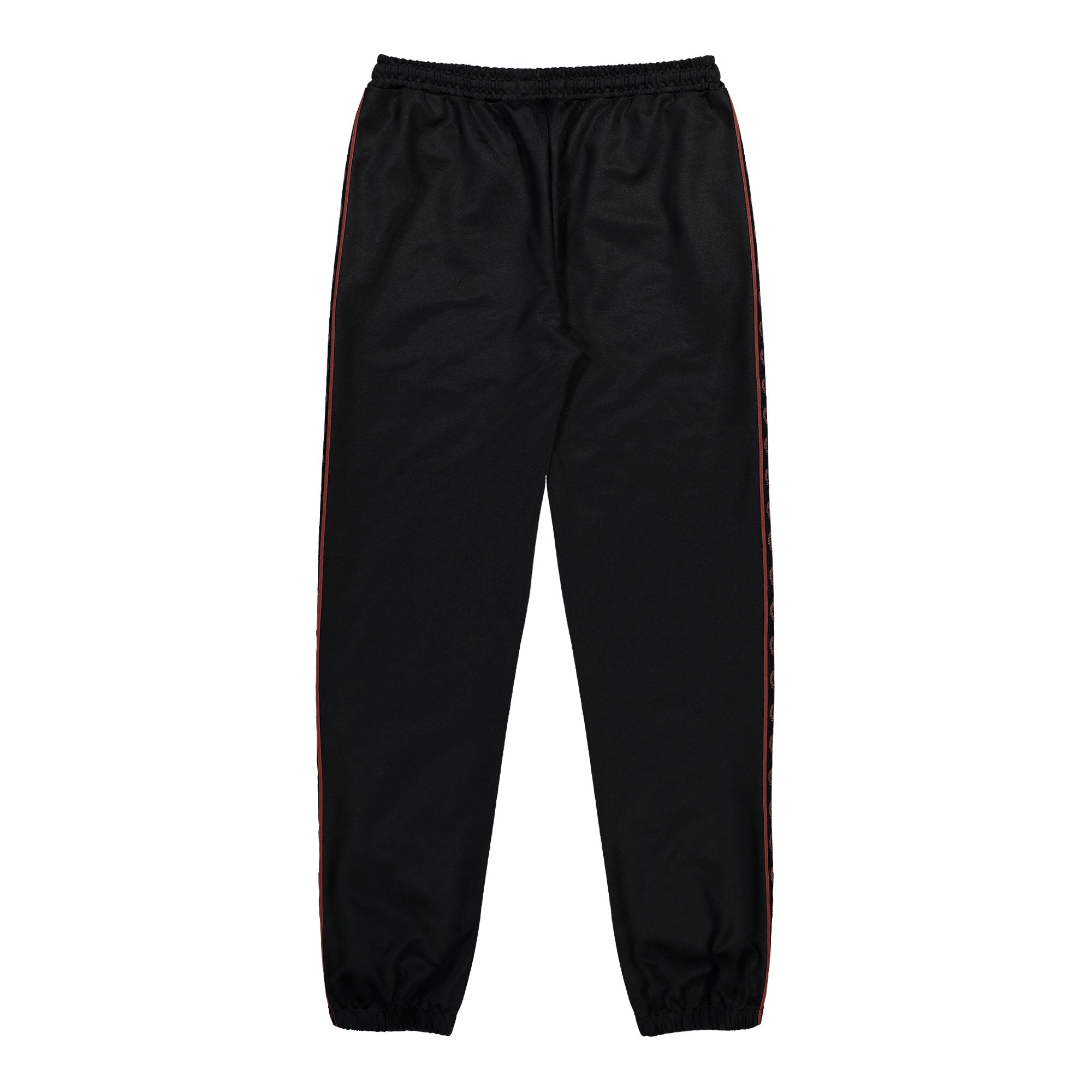 Fred Perry Contrast Tape Track Pant Black Track Pant T5507-220 Close-up | Overkill
