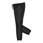 Fred Perry Seasonal Taped Track Pant Black / Whiskey Brown Sweat & Track Pants Close-up | Overkill