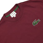 Lacoste Unisex T-Shirt Bordeaux T-Shirts Close-up | Overkill