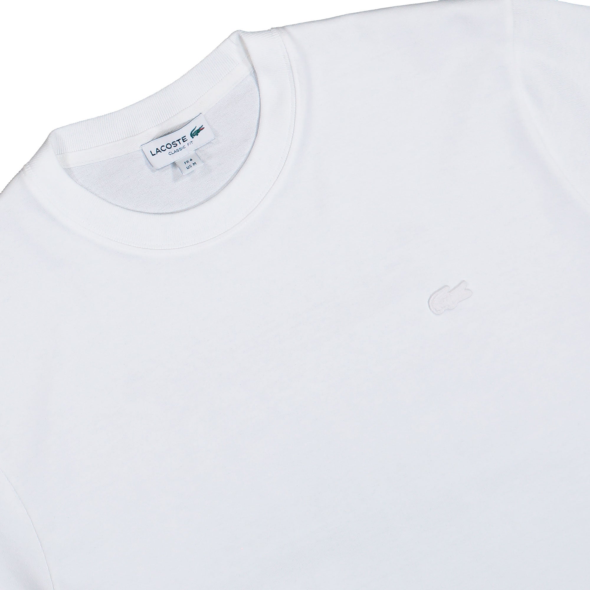Lacoste Back Print Heavy Cotton T-Shirt White T-Shirts TH1750-00 001 Detailfoto | Overkill