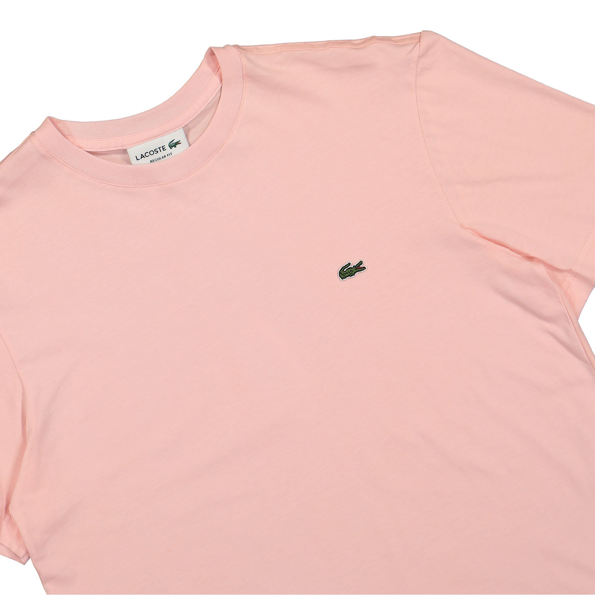 Lacoste Crew Neck Jersey T-Shirt Rose T-Shirts Close-up | Overkill