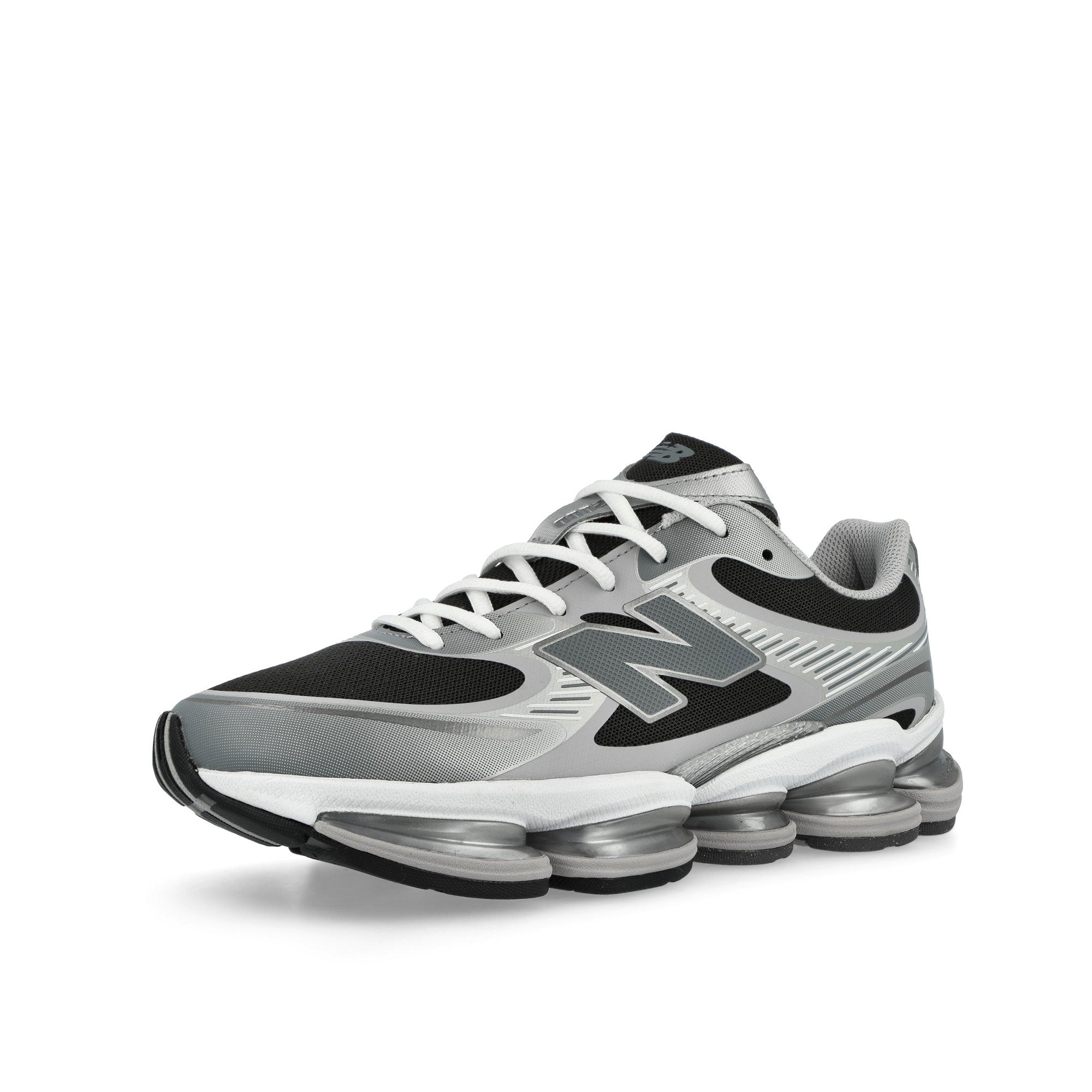 New Balance U20003OZ Silver Metallic / Faded Black Low Top Sneakers U20003OZ Close-up | Overkill
