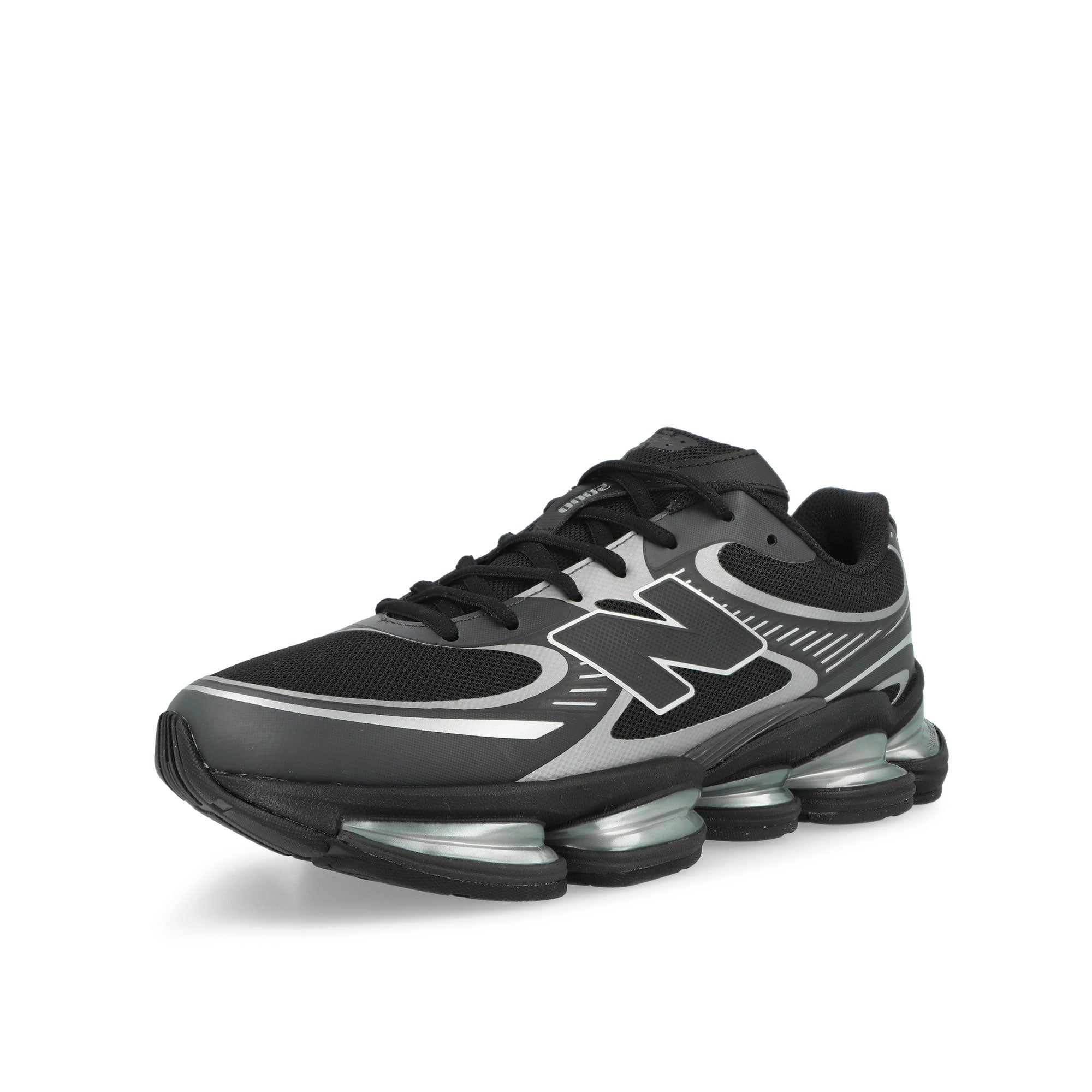 New Balance U20008LL Black / Silver Metallic Low Top Sneakers U20008LL Close-up | Overkill
