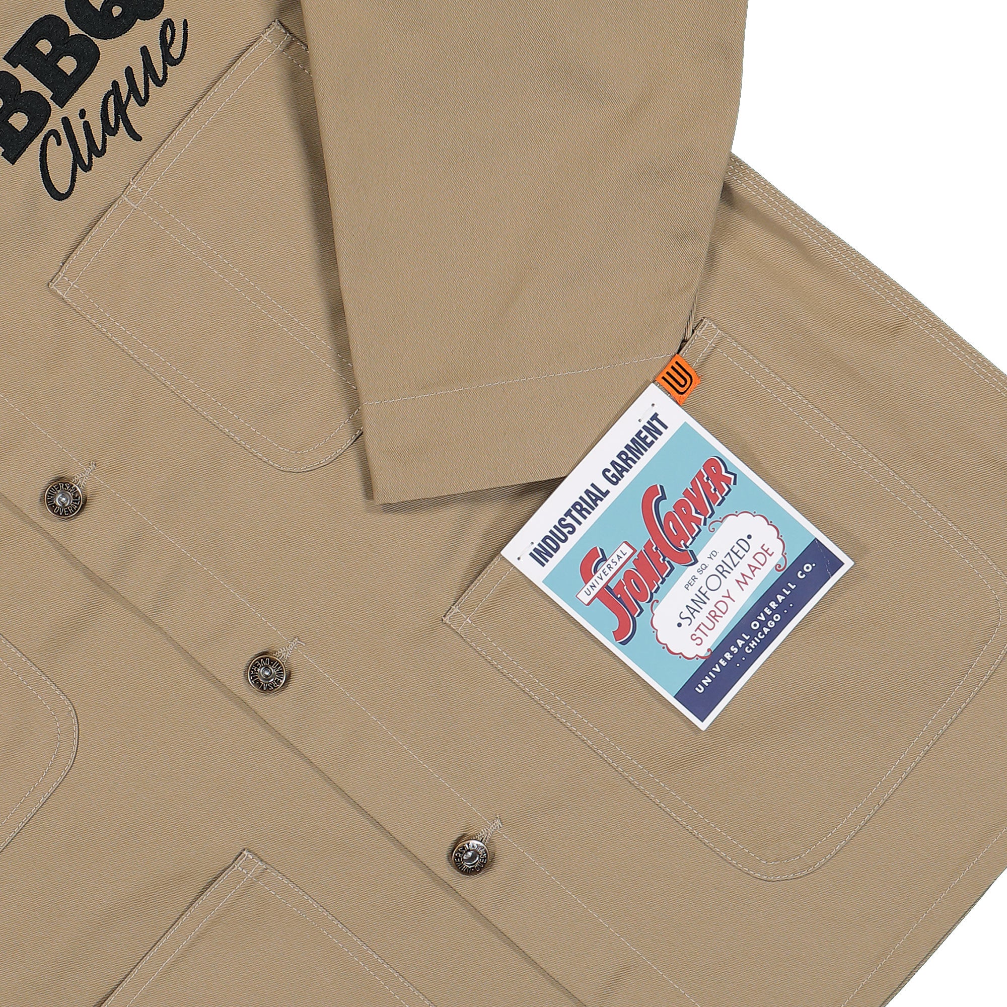 Chicago Williams x Universal Overall CWBerlin Overshirt C.Beige Jackets U2613225CW Detail View 1 | Overkill
