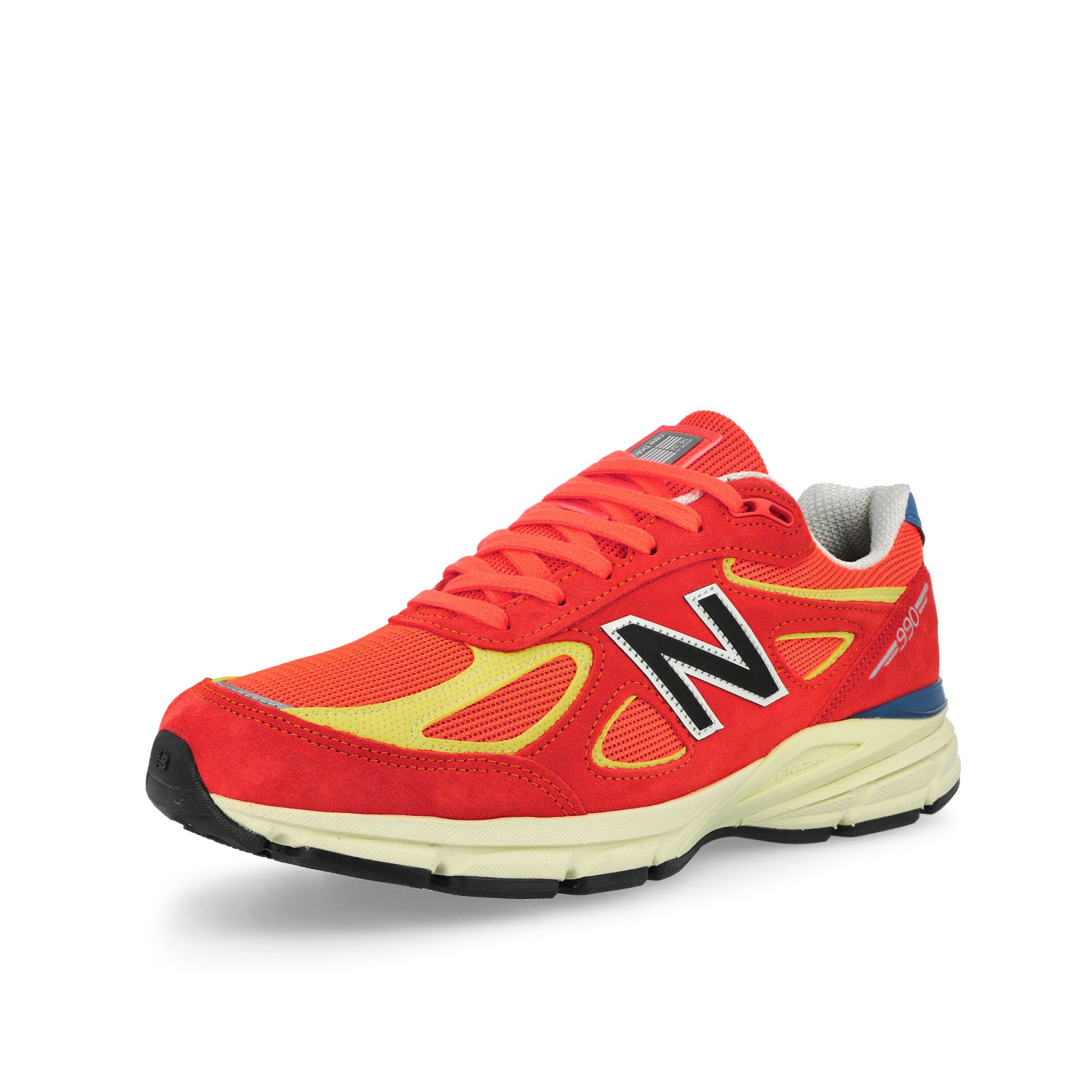 New Balance U99076B Urgent Red / Maize Sea / Stone low Top Sneaker U99076B Close-up | Overkill
