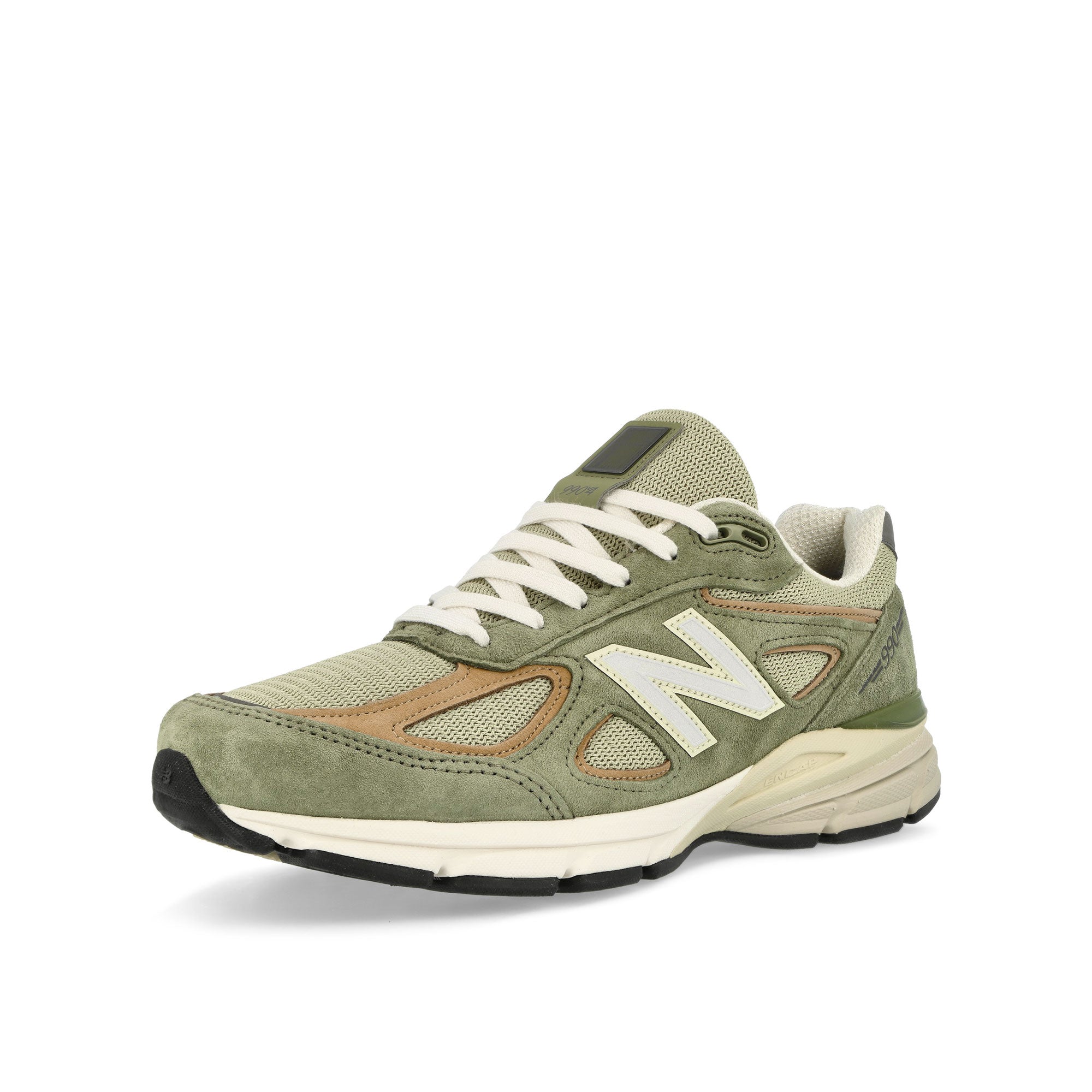 New Balance U990GT4 Olive / Incense Low Top Sneakers  Close Up | Overkill