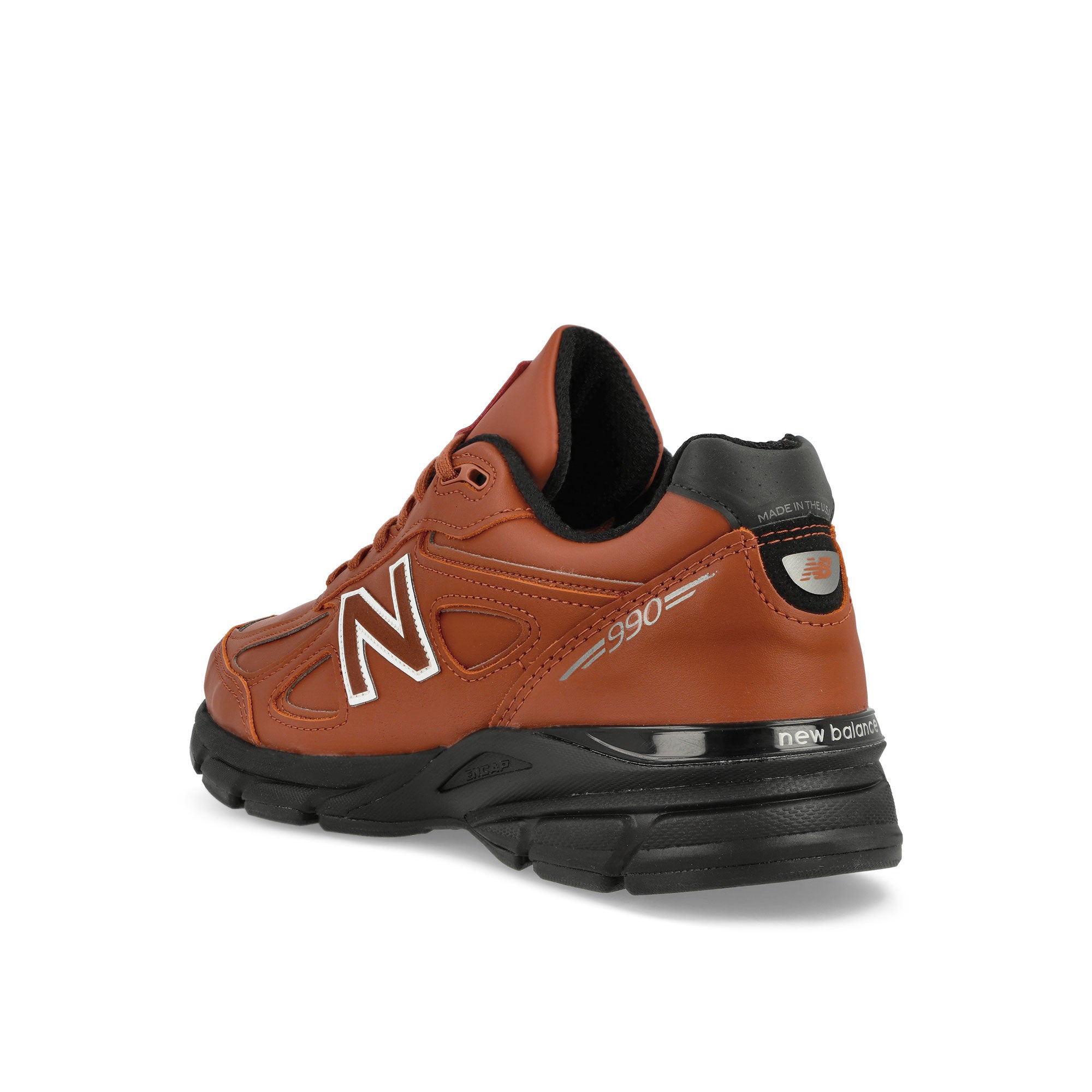 New Balance U990RB4 Mahogany / Black Low Top Sneakers  Material | Overkill