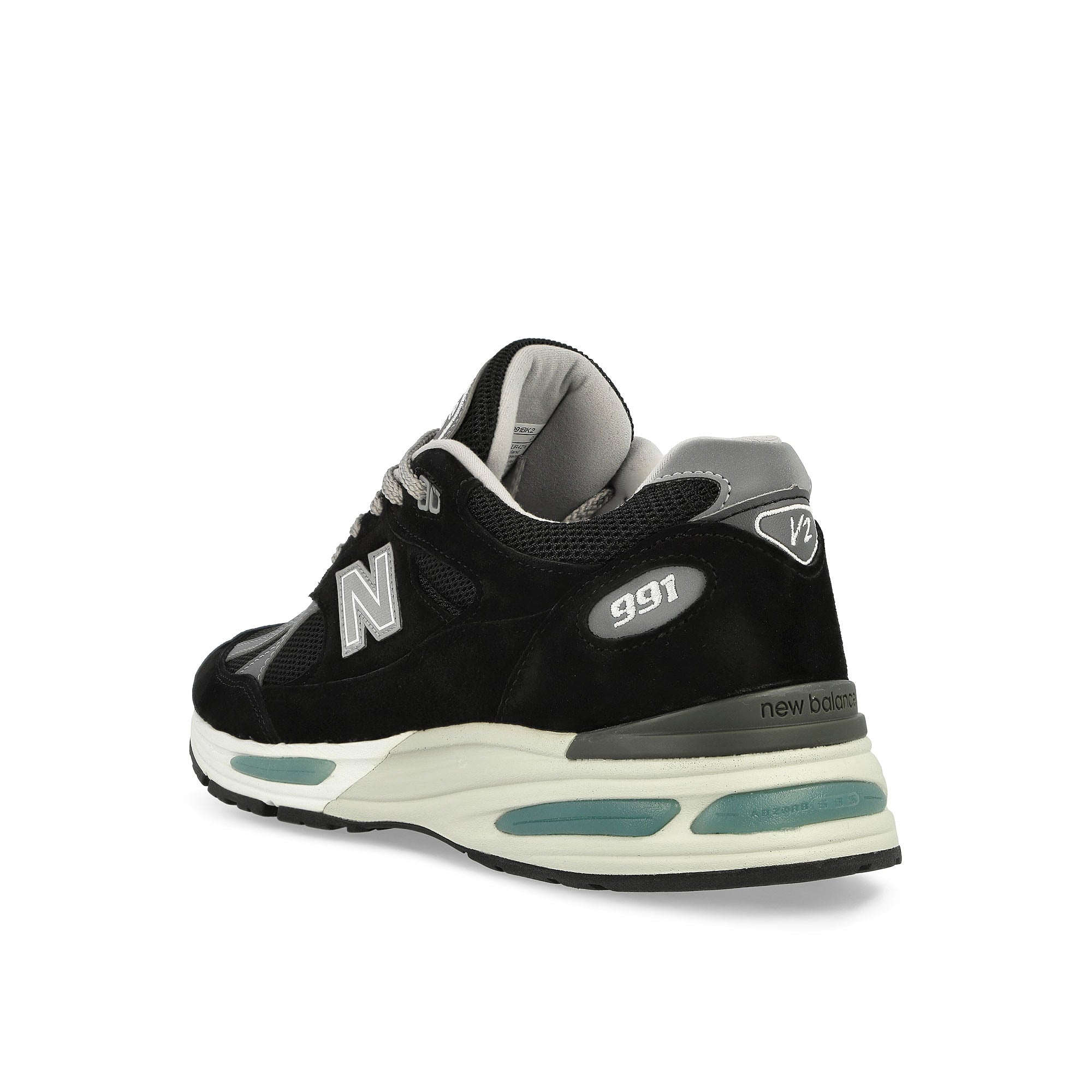 New Balance U991BK2 Black / Grey / Silver Low Top Sneakers  Material | Overkill