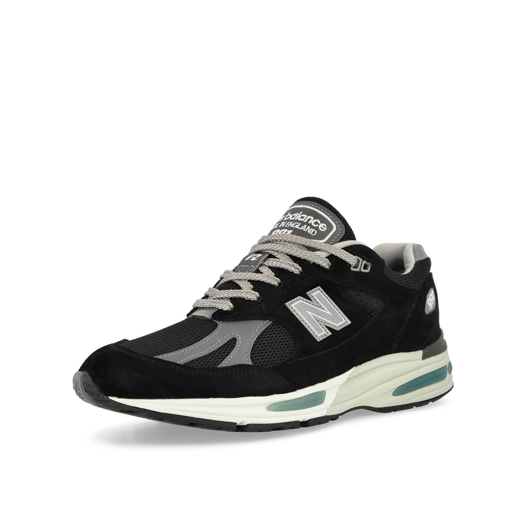 New Balance U991BK2 Black / Grey / Silver Low Top Sneakers  Close Up | Overkill