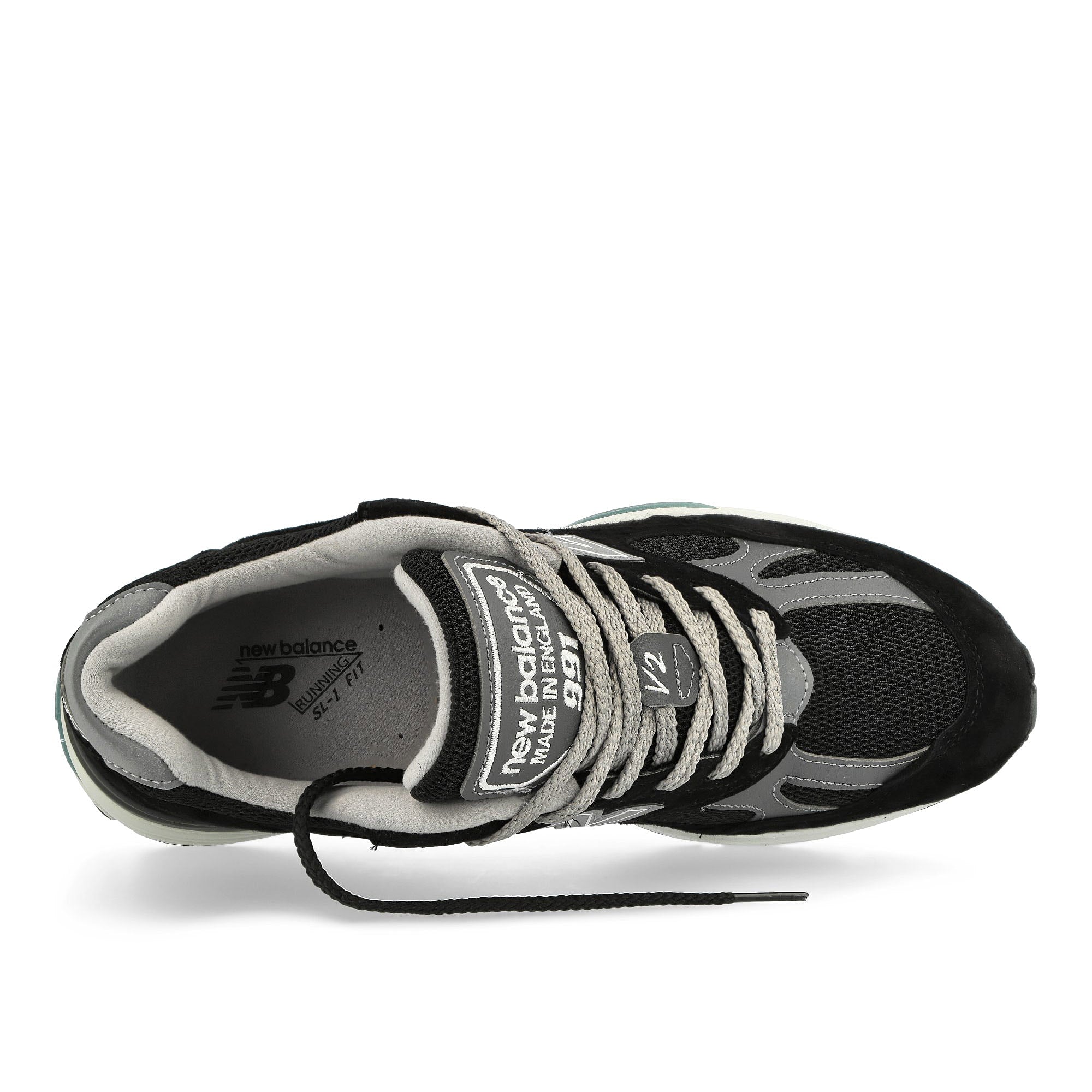 New Balance U991BK2 Black / Grey / Silver Low Top Sneakers  Detailfoto | Overkill
