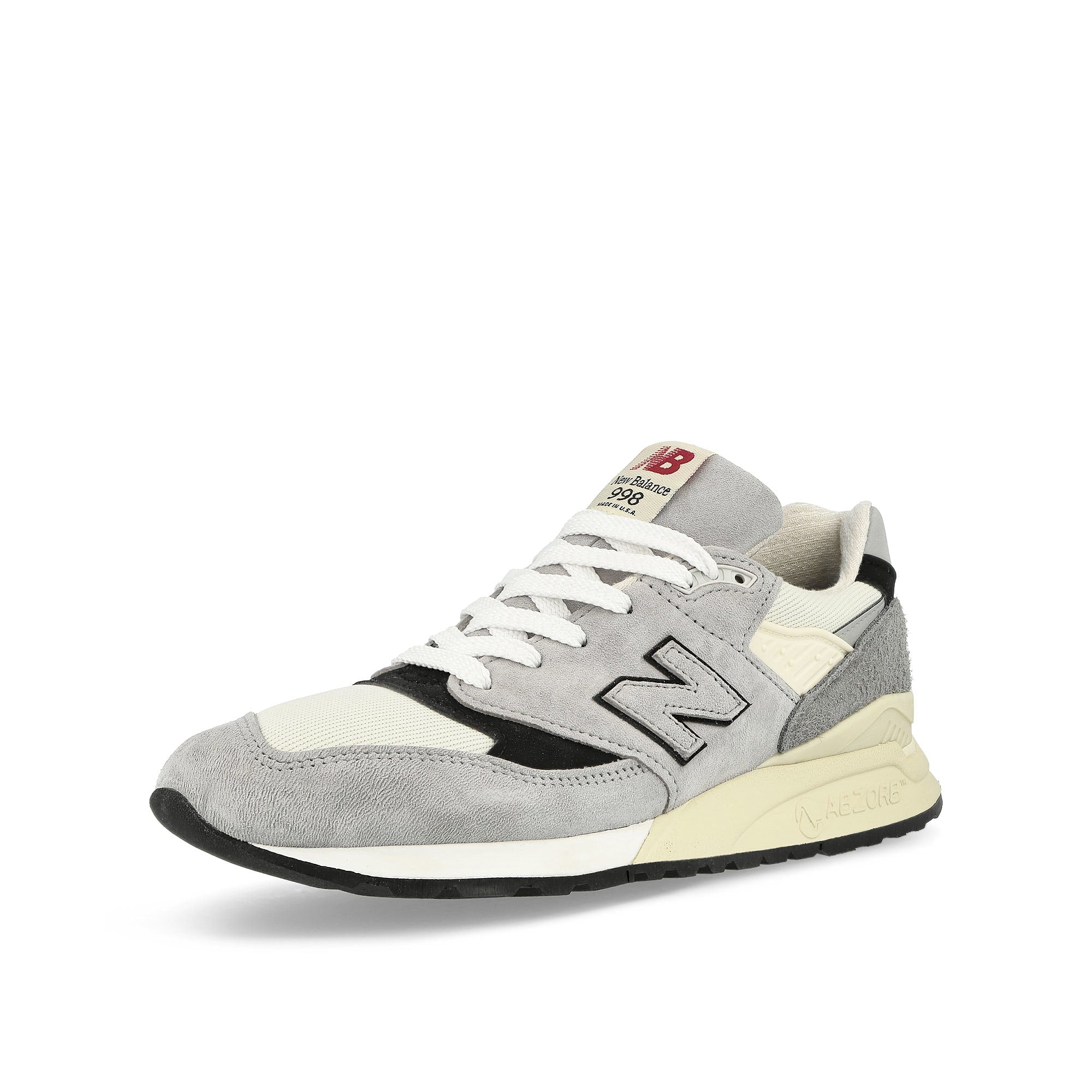 New Balance U998GB Grey / Black Low Top Sneakers  Close Up | Overkill
