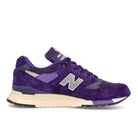 New Balance U998TE Dark Purple Low Top Sneakers  Silhouette | Overkill