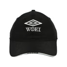 Woei x Umbro Script Cap Black Caps UMHM0396-060 Detail View 1 | Overkill