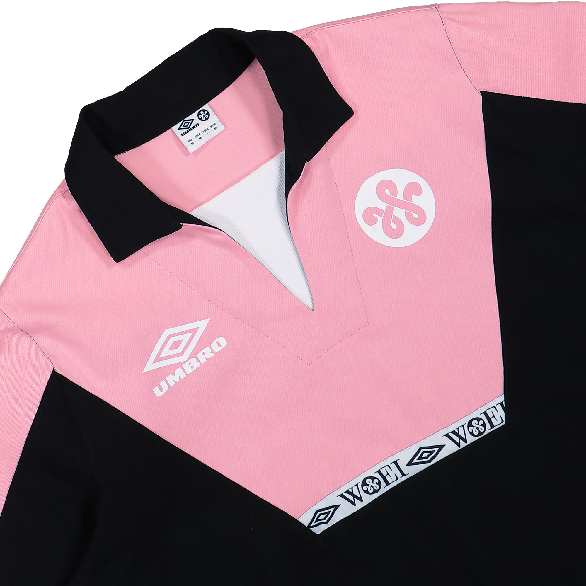 Woei x Umbro Drill Top Black / Pink Shirts UMJM0979-1W Detailfoto | Overkill