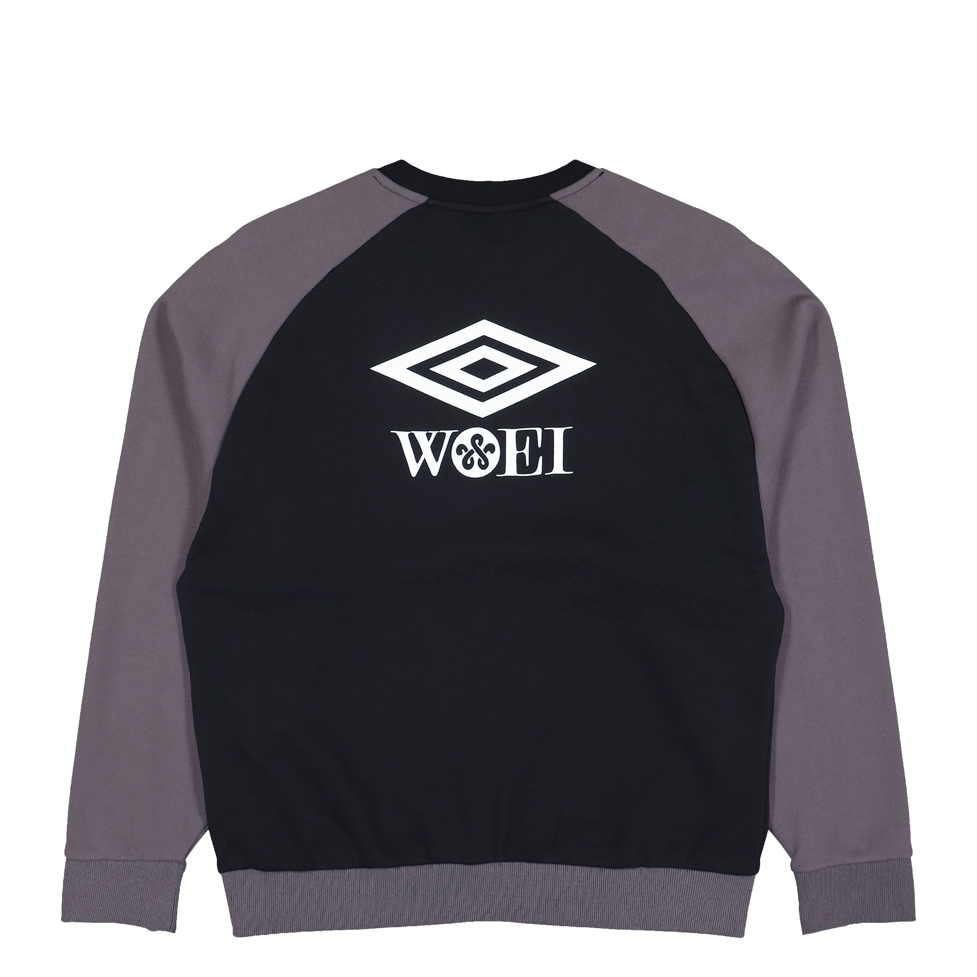Woei x Umbro Crew Sweat Black / Grey Sweatshirts UMJM0980-219 Close-up | Overkill