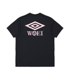 Woei x Umbro Logo Tee Black / Pink T-Shirts UMTM0971-1W Close-up | Overkill