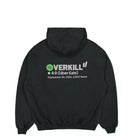 Overkill Uber Eats Order Rating Hoodie Black Hoodies Close-up | Overkill