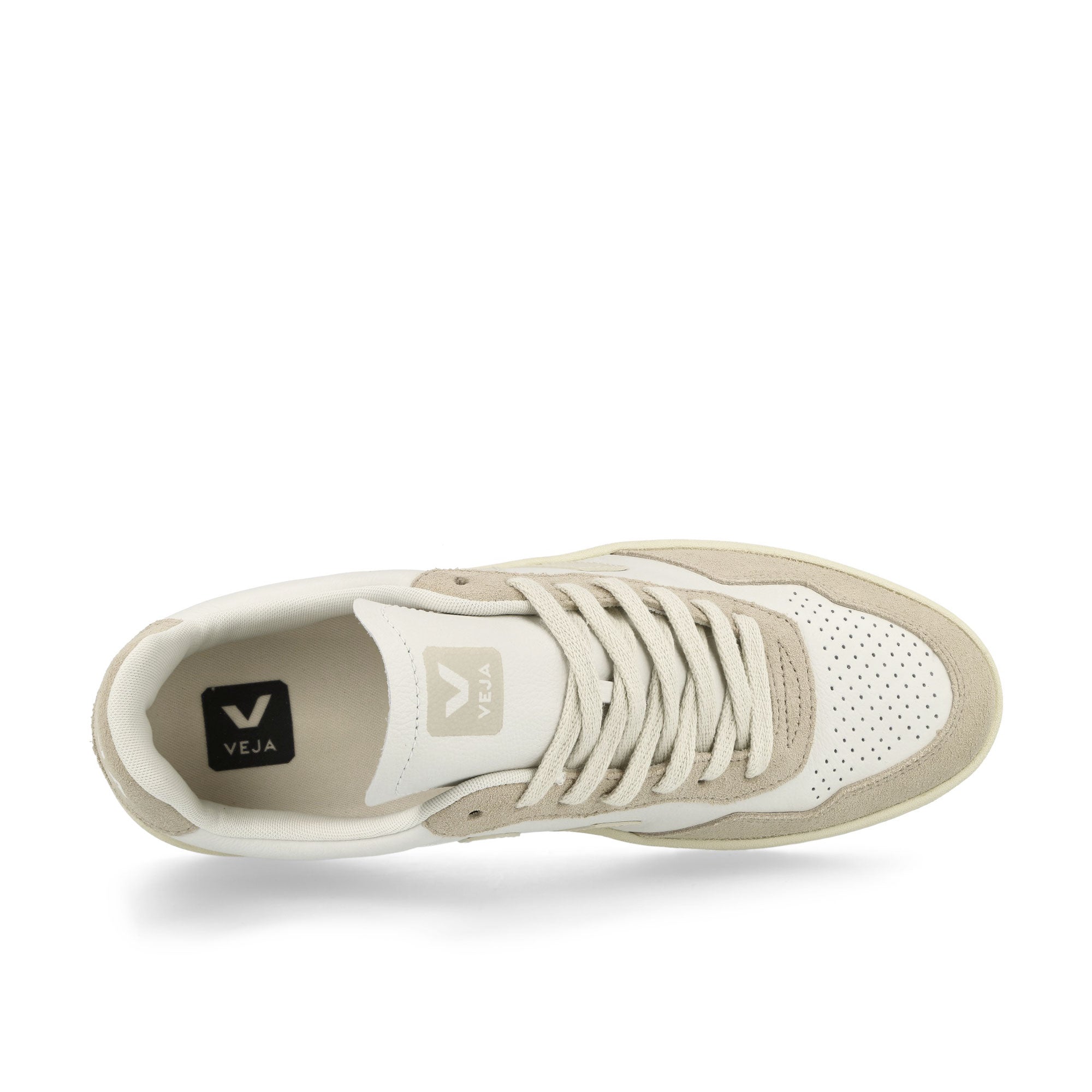 Veja V-90 O.T. Leather Extra White-Pierre Low Top Sneakers  Detailfoto | Overkill
