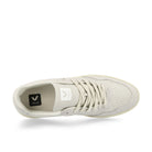 Veja V-90 O.T. Leather Gravel / White Low Top Sneakers  Detailfoto | Overkill