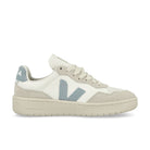 Veja V-90 O.T. Leather Extra-White-Steel Low Top Sneakers  Silhouette | Overkill
