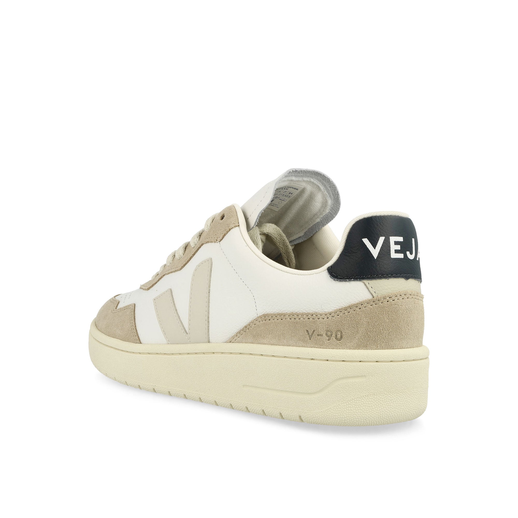 Veja V-90 Extra White Low Top Sneakers  Material | Overkill