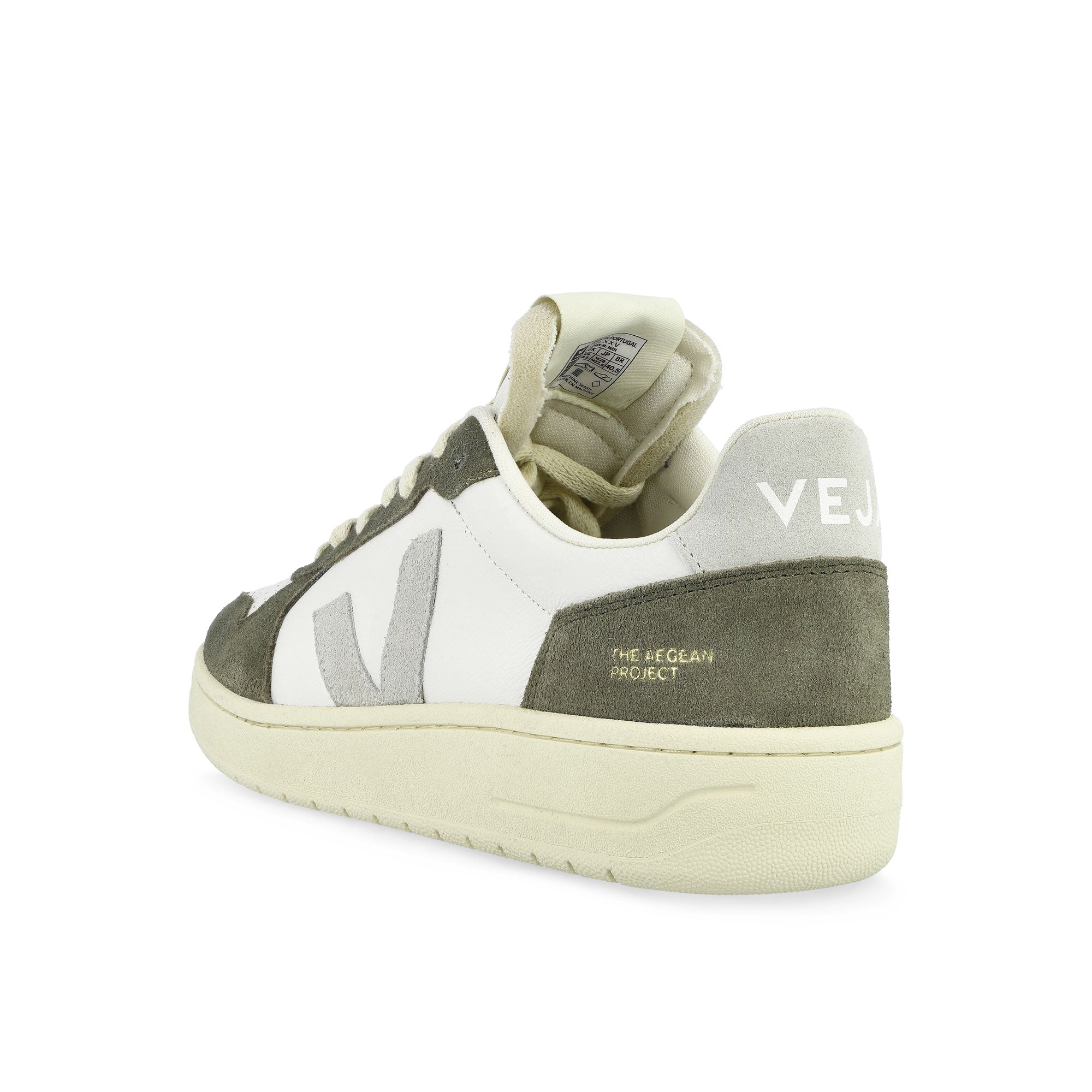 Veja V-82 White / Natural / Kaki Sneaker VE3321697B Material | Overkill
