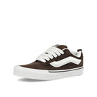 Vans Knu Skool Brown / White Low Top Sneakers  Close Up | Overkill