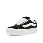 Vans Knu Stack Black / True White Low Top Sneakers  Close Up | Overkill