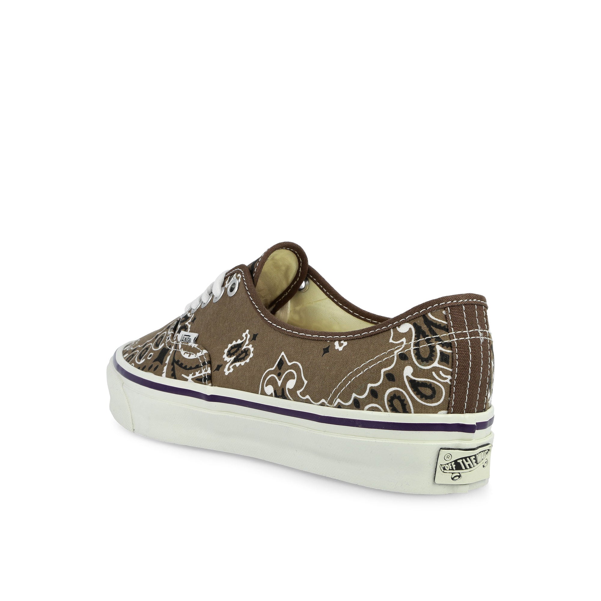 Vans LX Authentic 44 Bandana Bandana Brown / Purple Low Top Sneakers VN000D9NTUD1 Material | Overkill
