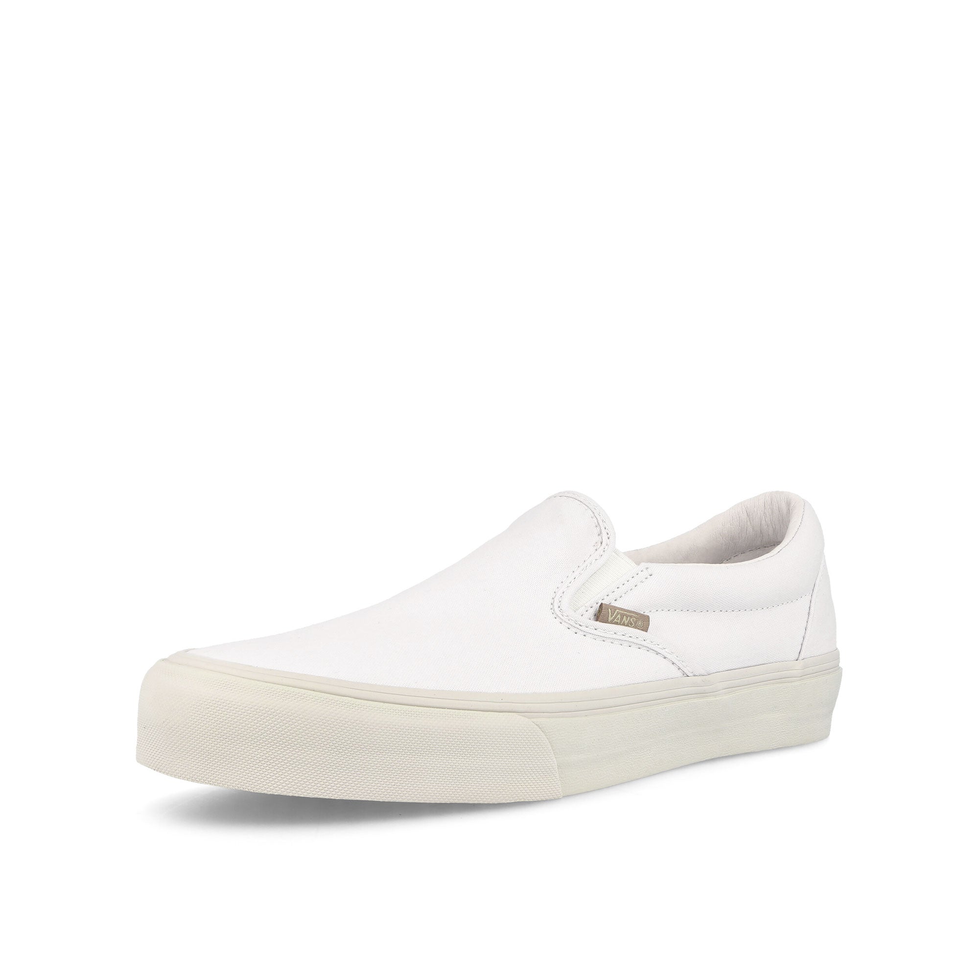 Vans Classic Slip-On True White Low Top Sneakers  Close Up | Overkill