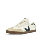Veja Volley O.T. Leather White / Nautico / Bark Low Top Sneakers  Close Up | Overkill
