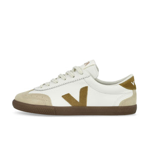 Veja Volley O.T. Leather White / Tent Bark Low Top Sneakers VO2003720A | Overkill
