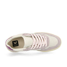 Veja W V-10 Leather Gravel / Menthol / Parme Low Top Sneakers  Detailfoto | Overkill